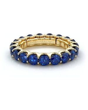 The Eternal Fit 14k 3.60 Ct. Tw. Sapphire Eternity Ring - Blue