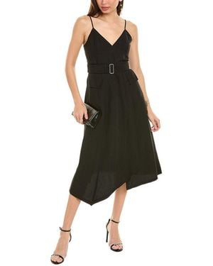 A.L.C. Jacquelyn Linen-Blend Midi Dress - Black