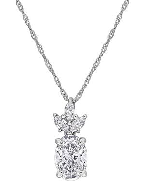 Created Forever 14K 1.25 Ct. Tw. Lab-Grown Diamond Pendant - Metallic