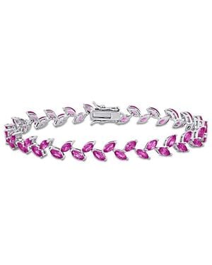 Rina Limor 12.00 Ct. Tw. Lab-Grown Sapphire Bracelet - Pink