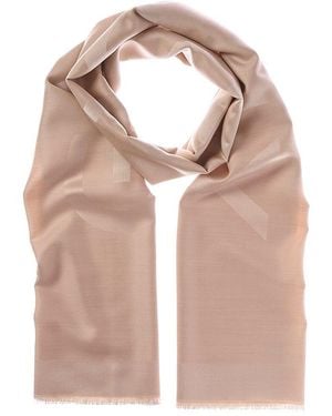 Givenchy Oblong 4G Wool & Silk-Blend Scarf - Natural