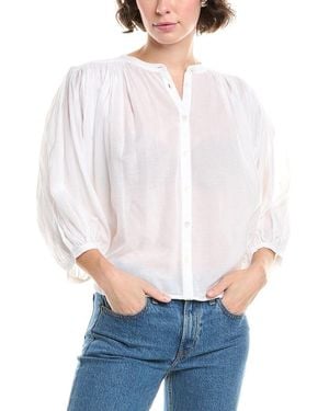 Madewell Balloon Sleeve Top - White