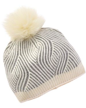 Sofiacashmere Sofiacashmere Travelling Rib Cashmere Hat - Grey