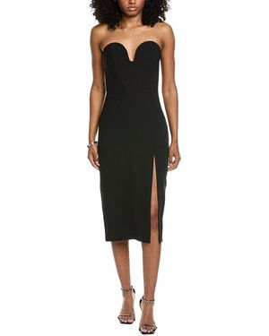 Amanda Uprichard Ronelle Midi Dress - Black