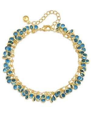 Liv Oliver 18K Plated 21.20 Ct. Tw. Topaz Quartz Bracelet - Metallic