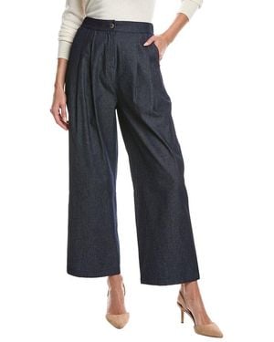Gracia Wide Leg Denim Pant - Blue