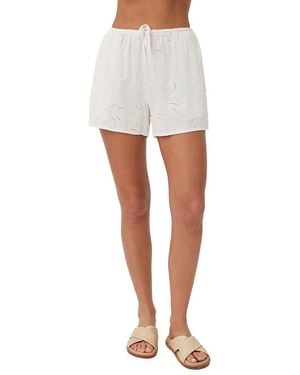 Bella Dahl Linen-Blend Beach Short - White