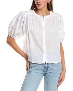 Splendid Puff Sleeve Blouse - White