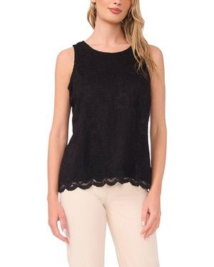 Vince Camuto Lace Shell Tank - Blue