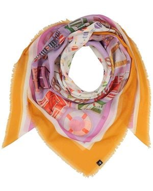 V. Fraas On The Dock Square Scarf - Pink