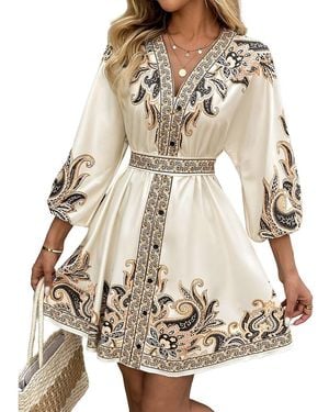 Vincent Mini Dress - Natural