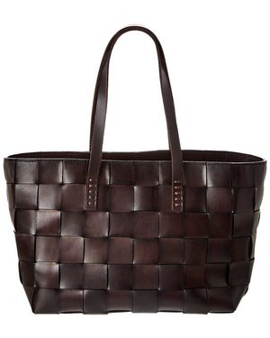 Dragon Diffusion Crossover Leather Tote - Brown