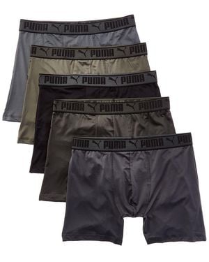 PUMA Set Of 5 Training Fit Boxer Brief - Black