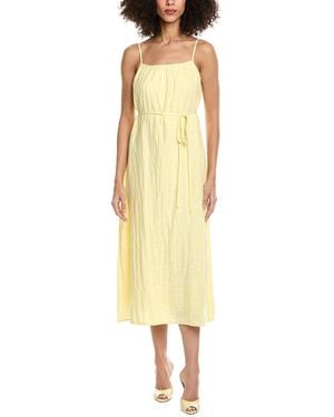 Bella Dahl Shirred Cami Linen Maxi Dress - Yellow