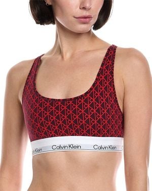 Calvin Klein Unlined Bralette - Red