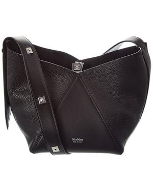 Max Mara Leather Shoulder Bag - Black