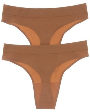 Commando Commando Set Of 2 Ballet Body Thong Panty - Brown