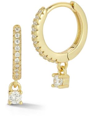 Glaze Jewelry 14K Over Cz Earrings - Metallic