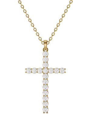 Lab Grown Diamonds 14K 2.50 Ct. Tw. Lab-Grown Diamond Necklace - Metallic