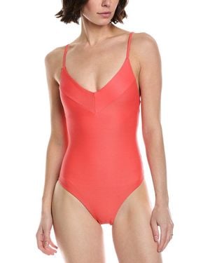 Monte and Lou Classic V One-Piece - Red