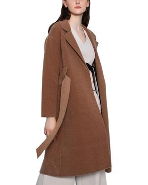 MALABO Wrap Coat - Brown