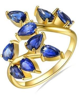 Nina Zhou Jewelry 14k 2.70 Ct. Tw. Blue Sapphire Cocktail Ring