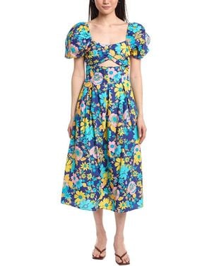 FLORA BEA NYC Maysen Maxi Dress - Blue