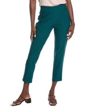 Eileen Fisher Petite Slim Ankle Pant - Green