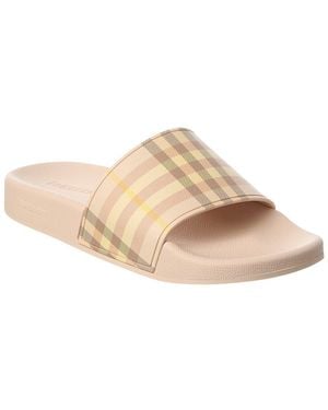 Burberry Check Sandal - Natural