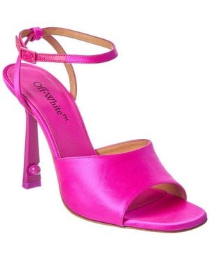 Off-White c/o Virgil Abloh Pop Pearl Satin Sandal - Pink