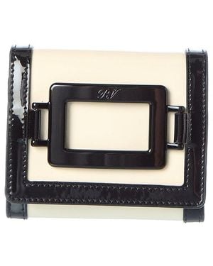Roger Vivier Patent Card Case - Black