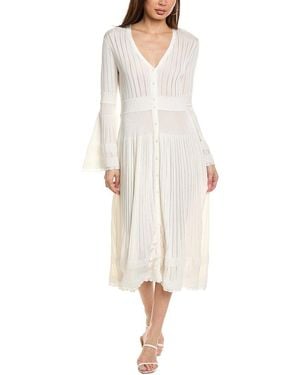 Alexis Elio Midi Dress - White