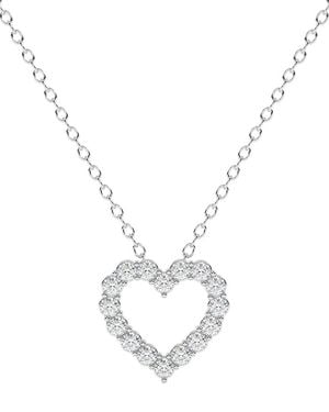 Lab Grown Diamonds 14K 0.25 Ct. Tw. Lab-Grown Diamond Necklace - Metallic