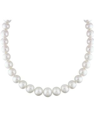 Pearls 14K 14-18Mm Pearl Graduated Necklace - Metallic