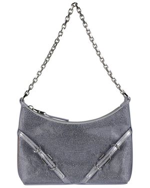Givenchy Voyou Mini Party Silk Shoulder Bag - Grey
