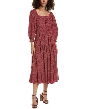 The Great The Reunion Midi Dress - Red