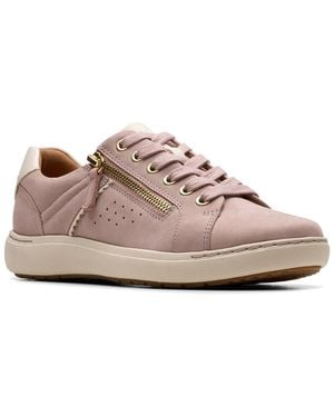 Clarks Nalle Zen Nubuck Sneaker - Pink