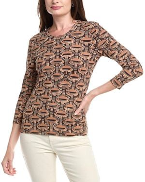 J.McLaughlin Signature T-Shirt - Brown