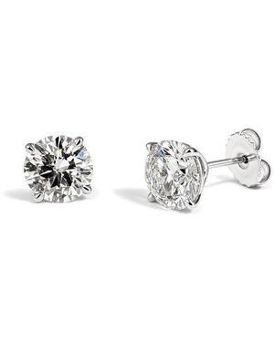 Prince Diamond & Jewelry 14K 4.00 Ct. Tw. Lab-Grown Diamond Stud Earrings - Metallic