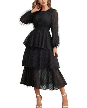 Vincent Midi Dress - Black