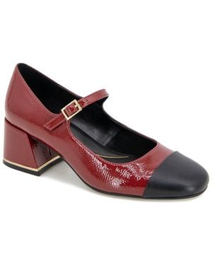 Kenneth Cole Alec Mary Jane Patent Pump - Red