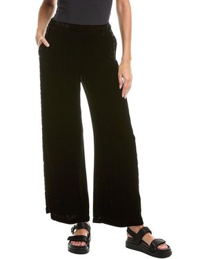 Johnny Was Velvet Silk-Blend Pant - Black