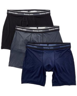 Tommy John 3Pk Comfort Micro 6 Boxer Brief - Blue