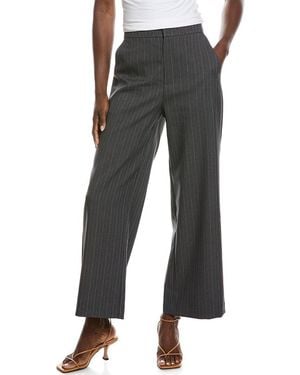 Gracia Elastic Back Straight Fit Casual Pant - Black