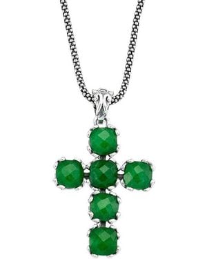 Samuel B. 3.50 Ct. Tw. Emerald Pendant - Green