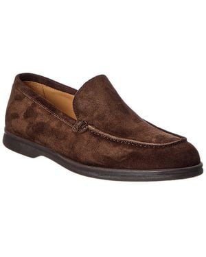 M by Bruno Magli Primo Casual Venetian Suede Loafer - Brown