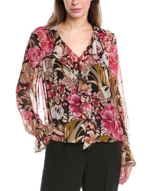 Ted Baker Ruffle Blouse - Red