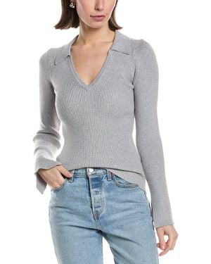 Hudson Jeans V-Neck Popover - Grey