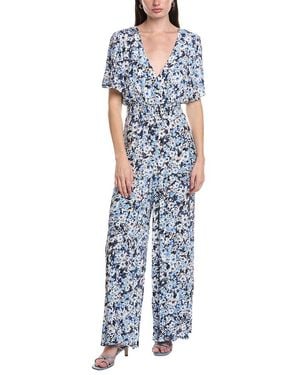 Vince Camuto V-Neck Surplice Jumpsuit - Blue