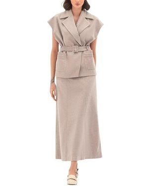 BGL Vest & Skirt Set - Natural